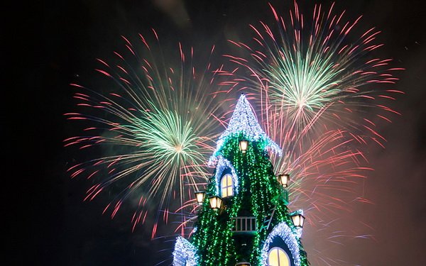 Фейерверк в Вильнюсе на 2015-2016 Новый год